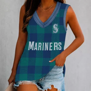 Limited Edition – Customized MLB Seattle Mariners Women’s V-Neck Tank Top