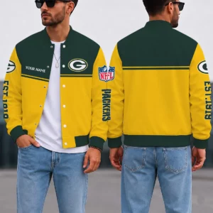 Limited Edition – Customized NFL Green Bay Packers Satin Varsity & Baseball Jacket
