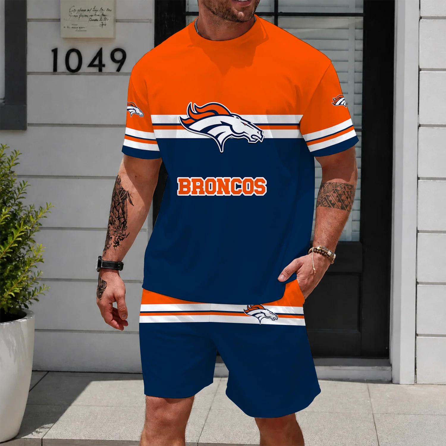 Limited Edition -customized NFL Denver Broncos Unisex T-Shirt & Shorts Set