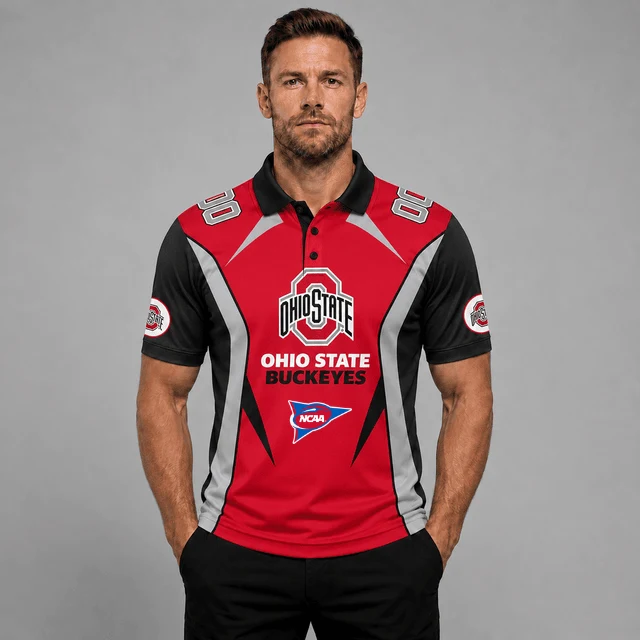 Limited Edition – Customized NCAA Ohio State Buckeyes Polo Shirt