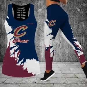 Limited Edition – Customized NBA Cleveland Cavaliers Hollow Tank Top & Leggings Set