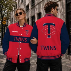 Limited Edition – Customized MLB Minnesota Twins Satin Varsity & Baseball Jacket