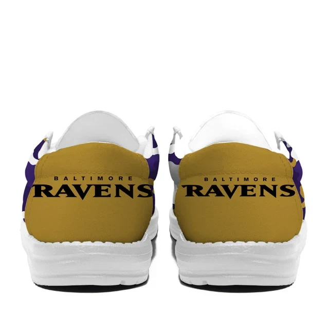 Limited Edition – Customized NFL Baltimore Ravens Loafer Shoes - Image 3