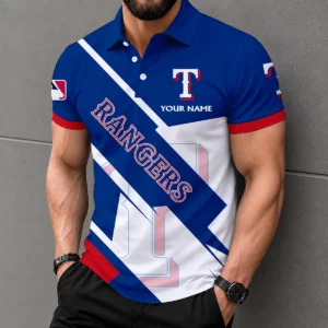 Limited Edition – Customized MLB Texas Rangers Polo Shirt