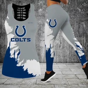 Limited Edition – Customized NFL Indianapolis Colts Hollow Tank Top & Leggings Set