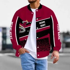 Limited Edition – Customized NBA Miami Heat Baseball Jacket, Satin Varsity Jacket