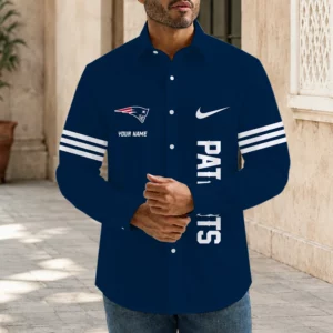 Limited Edition – Customized NFL New England Patriots Men’s Long Sleeve Button-Up Shirt
