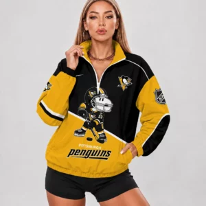 Limited Edition – Customized NHL Pittsburgh Penguins V-Neck Zipper Sweatshirt Jacket
