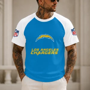 Limited Edition – Customized NFL Los Angeles Chargers Raglan Tee