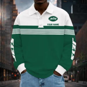 Limited Edition – Customized NFL New York Jets Long Sleeve Polo Shirt