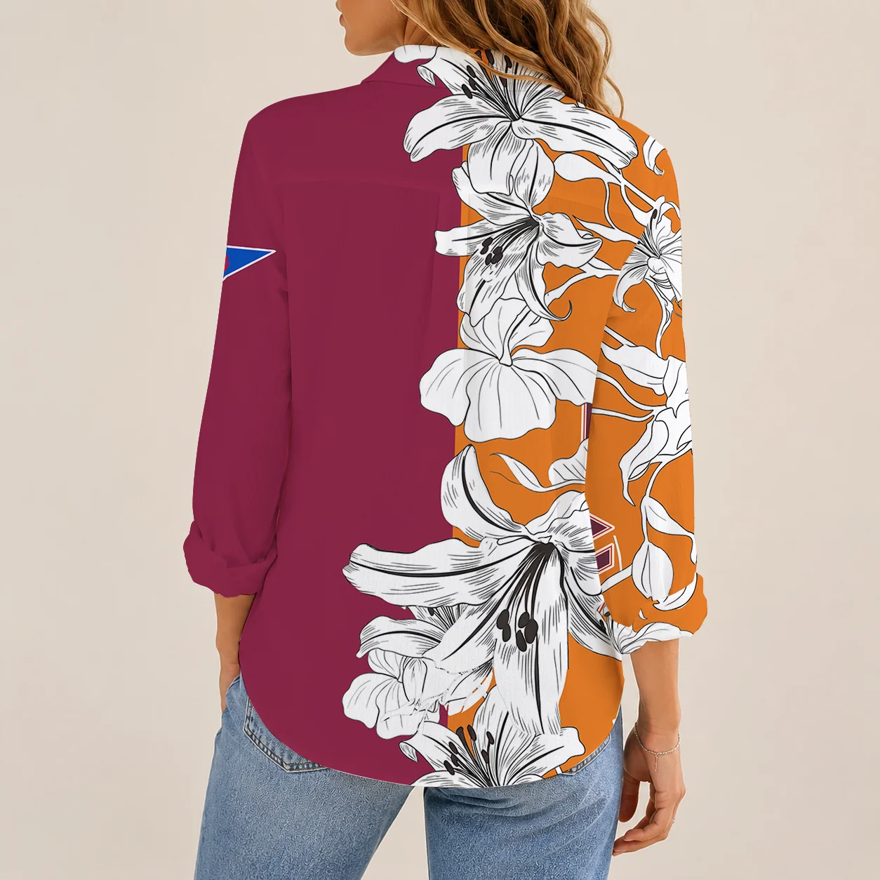 Limited Edition – Customized NCAA Virginia Tech Hokies Women Casual Shirt - Image 2