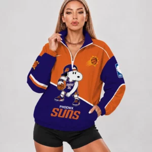 Limited Edition – Customized NBA Phoenix Suns V-Neck Zipper Sweatshirt Jacket