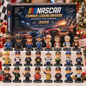 Nascar Famous Legend Drivers Advent Calendar 2026 Nascar Merch Racing Fan Christmas Gift
