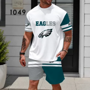Limited Edition -customized NFL Philadelphia Eagles Unisex T-Shirt & Shorts Set