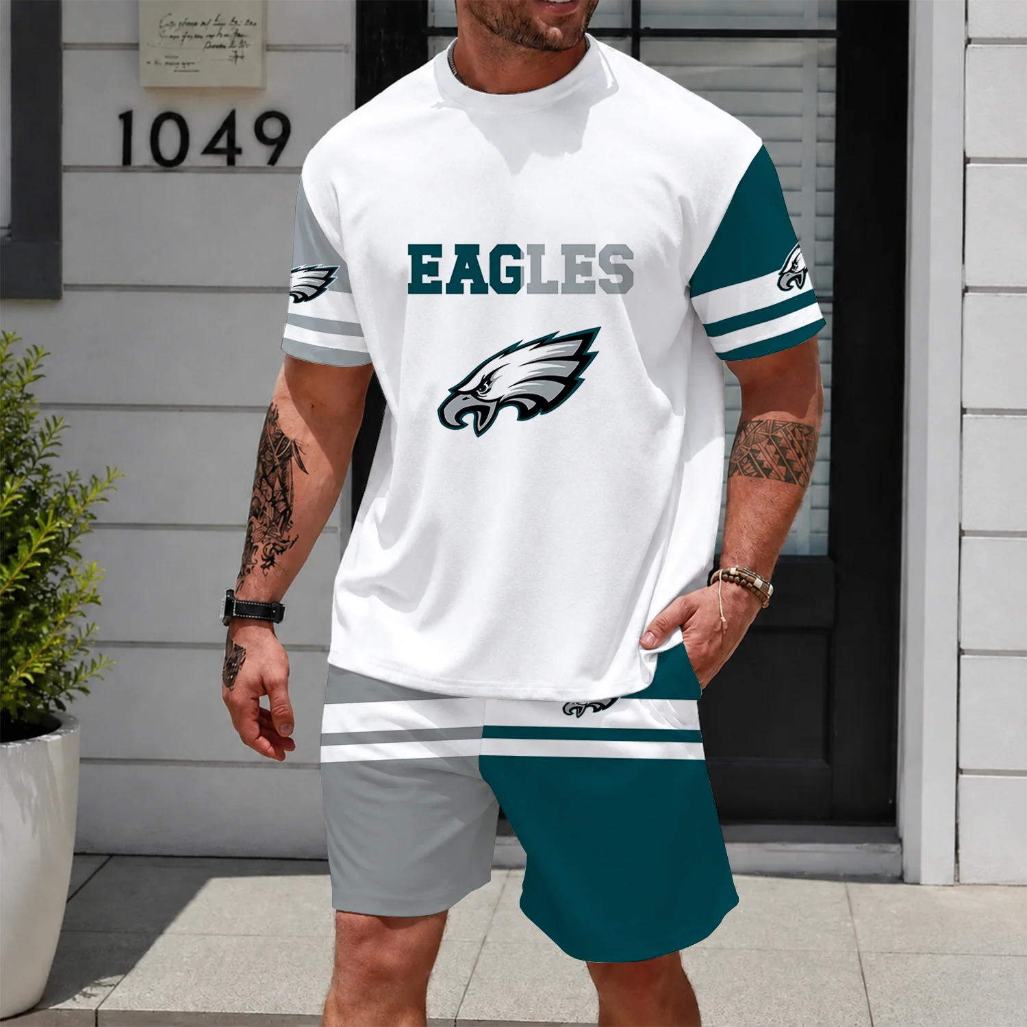 Limited Edition -customized NFL Philadelphia Eagles Unisex T-Shirt & Shorts Set
