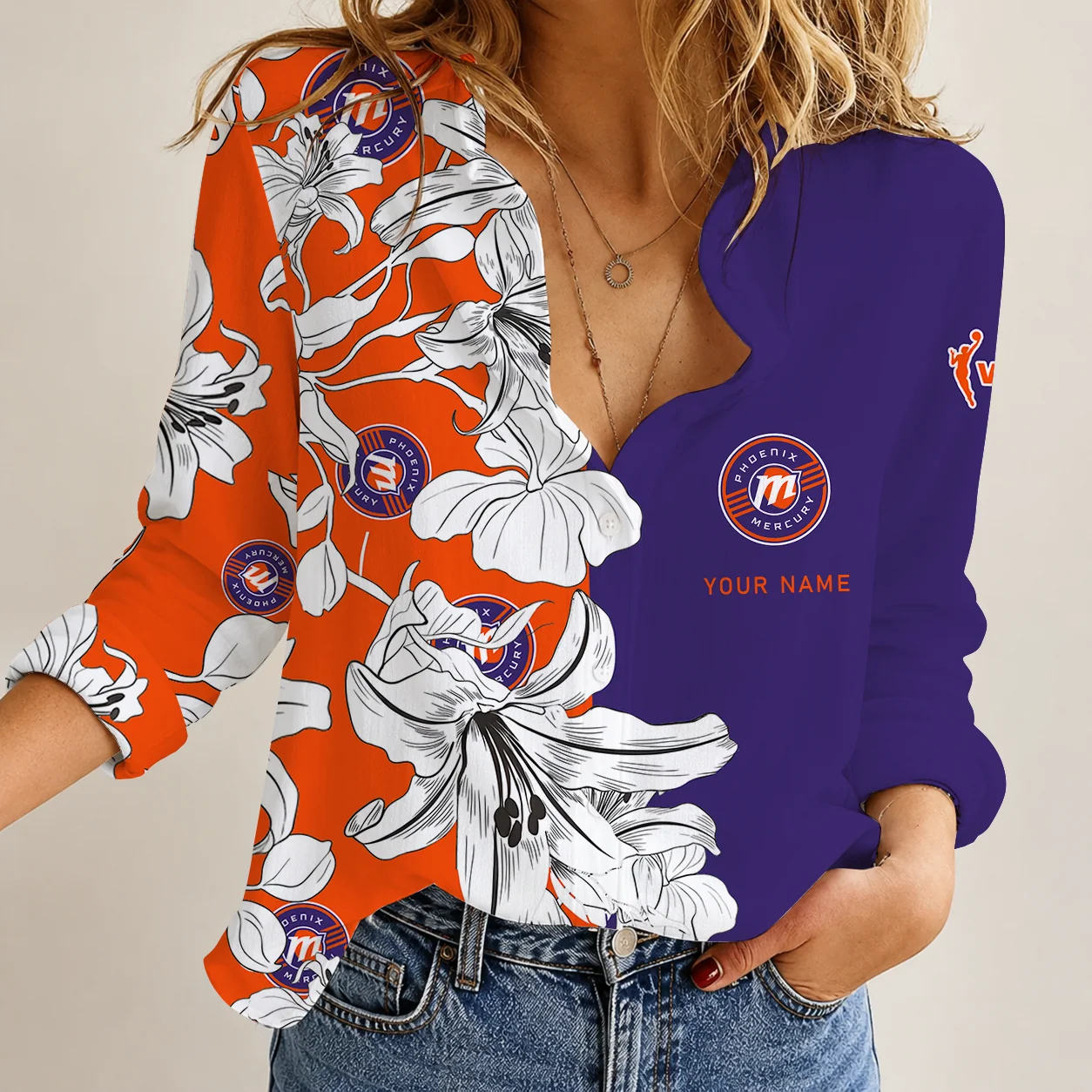 Limited Edition – Customized WNBA Phoenix Mercury Women Casual Shirt