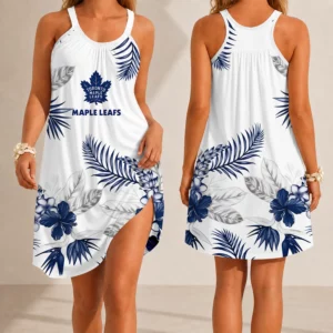 Limited Edition – Customized NHL Toronto Maple Leafs Camisole Dress