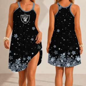 Limited Edition – Customized NFL Las Vegas Raiders Camisole Dress