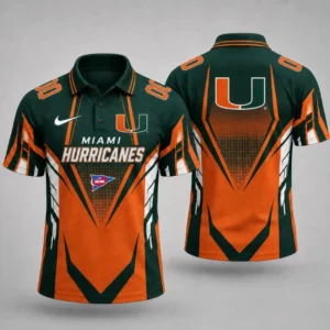 Limited Edition – Customized NCAA Miami Hurricanes Polo Shirt