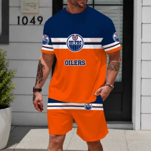 Limited Edition – Customized NHL Edmonton Oilers Unisex T-Shirt & Shorts Set