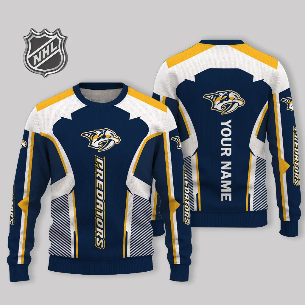 Limited Edition – Customized NHL Nashville Predators Ugly Sweater