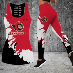 Limited Edition – Customized NHL Ottawa Senators Hollow Tank Top & Leggings Set