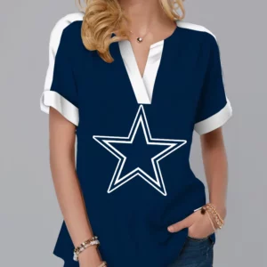 Limited Edition – Customized NFL Dallas Cowboys V-Neck Female Shirt