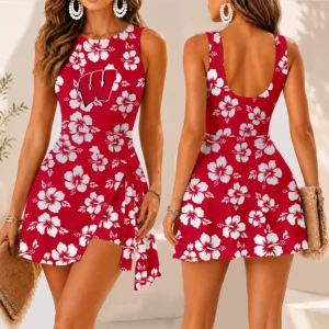 Limited Edition – Customized Ncaa Wisconsin Badgers Women’s Summer Skort Dress