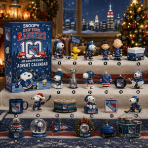 Snoopy x New York Rangers 100th Anniversary Christmas Advent Calendar 2026 Rangers Merch