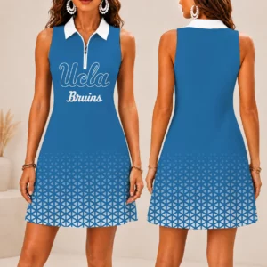 Limited Edition – New Customized NCAA Ucla Bruins Women’s Zip Sleeveless Polo Dress