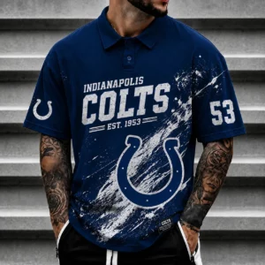 Limited Edition – Customized NFL Indianapolis Colts Polo Shirt