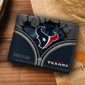 Limited Edition – Customized NFL Houston Texans Leather Wallet