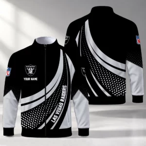 Limited Edition – Customized NFL Las Vegas Raiders Stand Collar Jacket