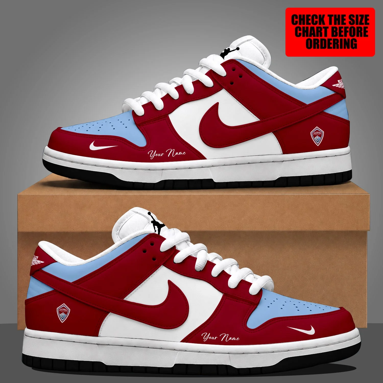 Limited Edition – Customized MLS Colorado Rapids Dunk Low Shoes