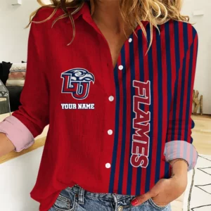 Limited Edition – Customized NCAA Liberty Flames Women Casual Shirt For Fan