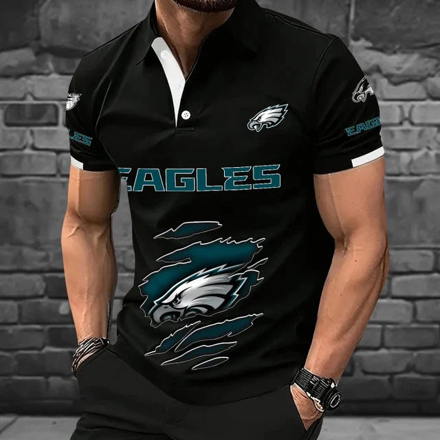 Limited Edition – Customized NFL Philadelphia Eagles Polo Shirt - Image 2