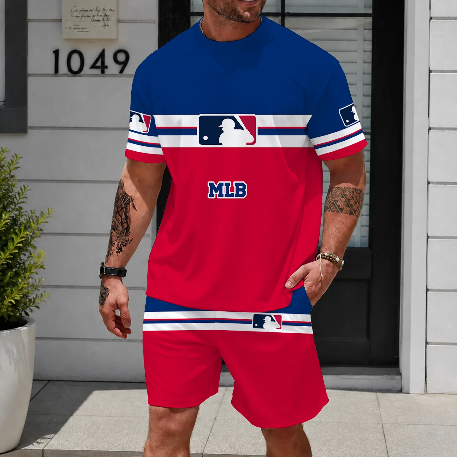 Limited Edition – Customized MLB Major League Baseball Unisex T-Shirt & Shorts Set