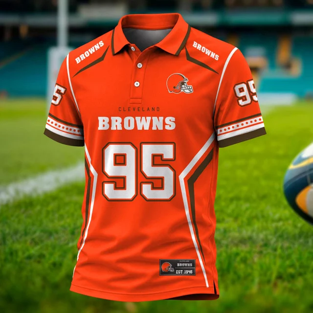 Limited Edition – Customized NFL Cleveland Browns Polo Shirt