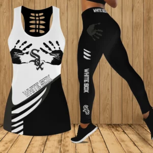 Limited Edition – Customized MLB Chicago Khaki Sox Hollow Tank Top & Leggings Set