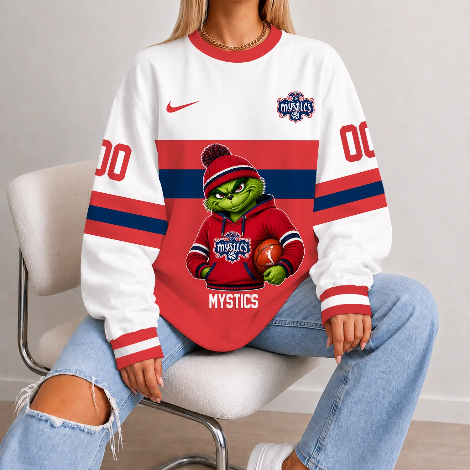 Limited Edition – Customized WNBA Washington Mystics Unisex Sweatshirt