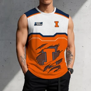 Limited Edition – Customized NCAA Illinois Fighting Illini Men’s Gym Shirt
