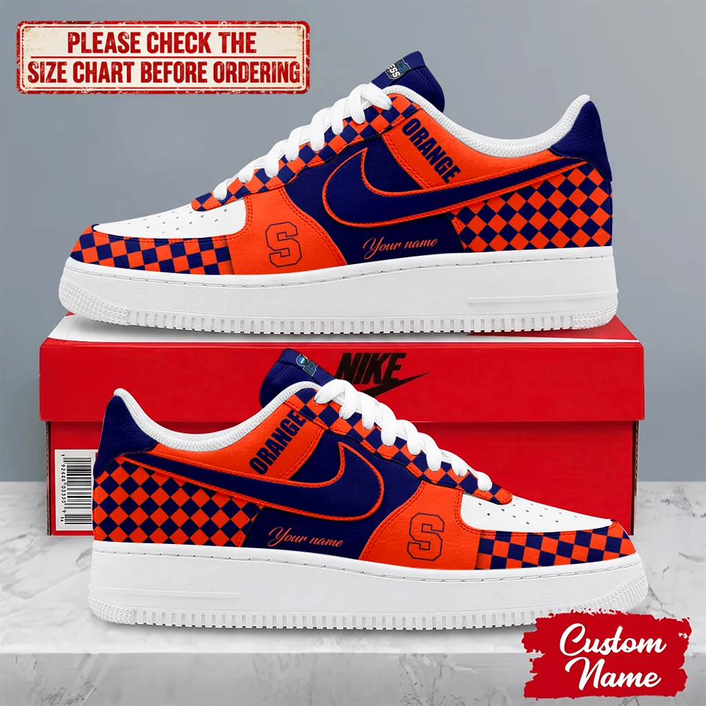 Limited Edition – Customized NCAA Syracuse Orange Af1 Shoes