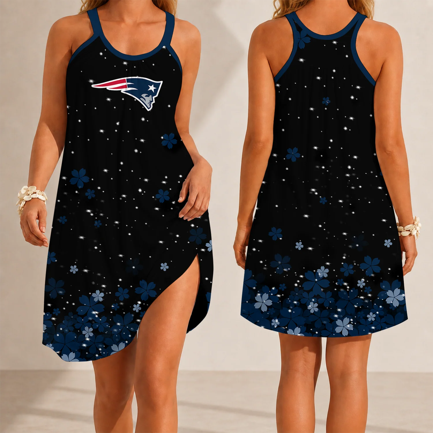 Limited Edition – Customized NFL New England Patriots Camisole Dress