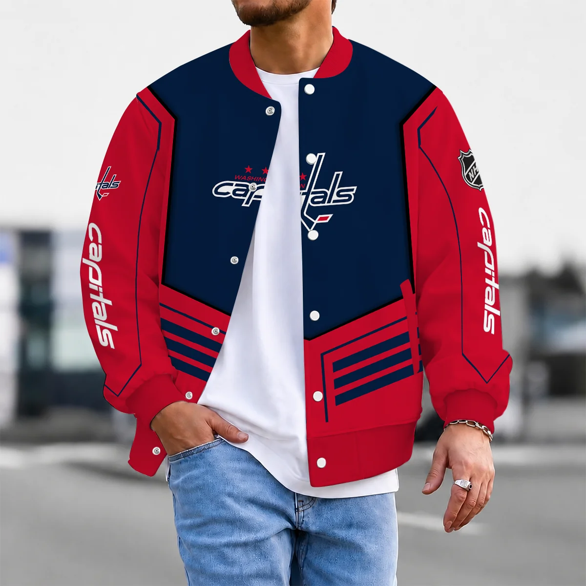 Limited Edition – Customized NHL Washington Capitals Satin Varsity Jacket & Baseball Jacket
