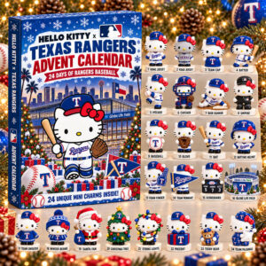 Hello Kitty x Texas Rangers 2026 Christmas Advent Calendar Rangers Xmas Countdown