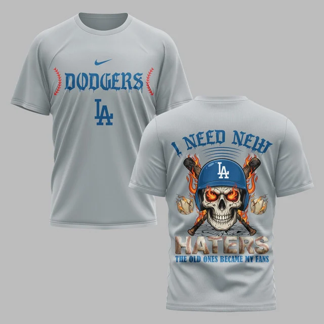 Limited Edition – Customized MLB Los Angeles Dodgers Muticolor T-Shirt - Image 2