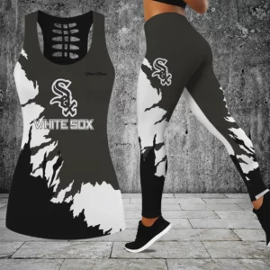 Limited Edition – Customized MLB Chicago Khaki Sox Hollow Tank Top & Leggings Set