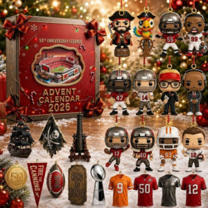 Tampa Bay Buccaneers 50th Anniversary Advent Calendar Birthday Gift For Brothers – THW