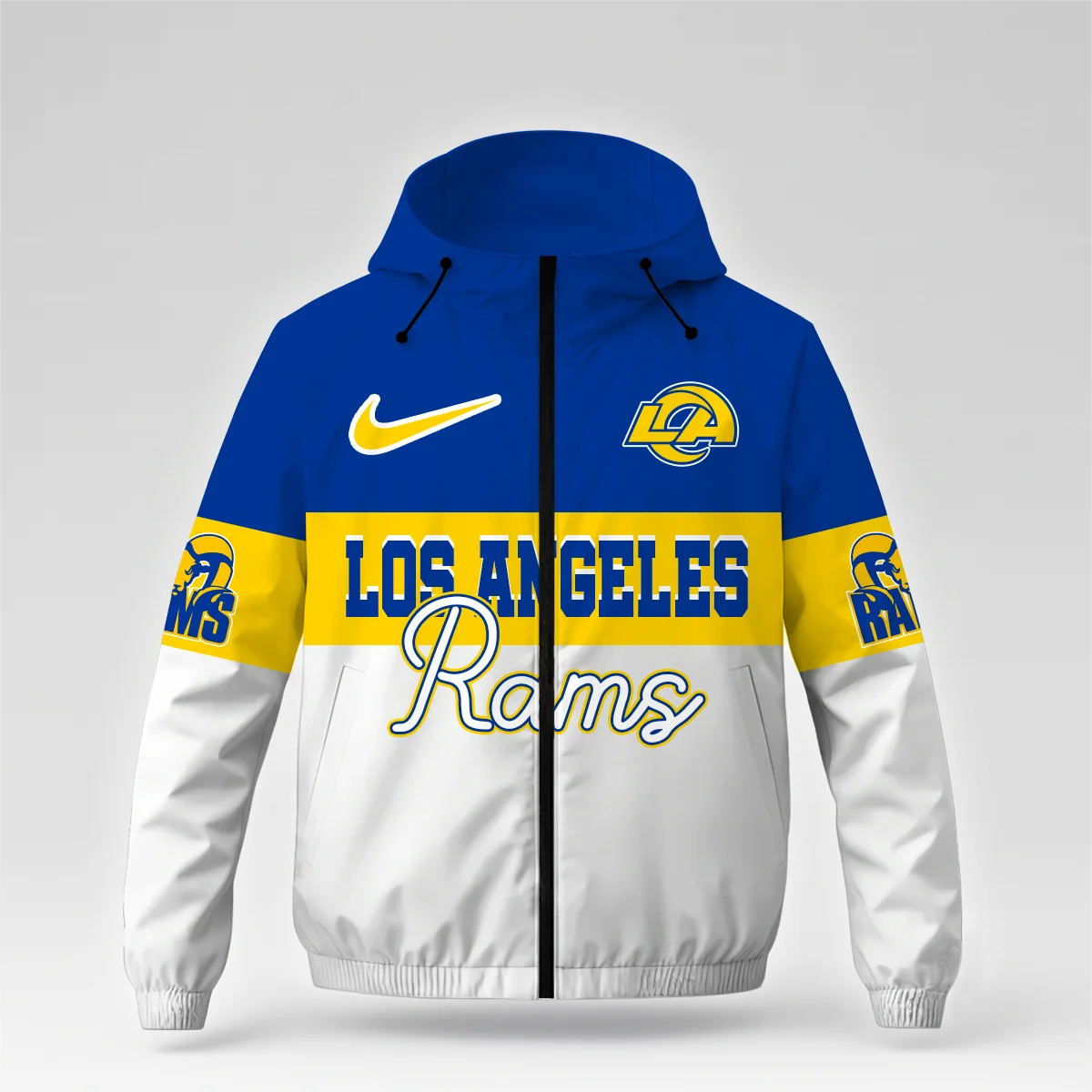 Limited Edition – Customized NFL Los Angeles Rams Windbreaker Jacket - Image 3
