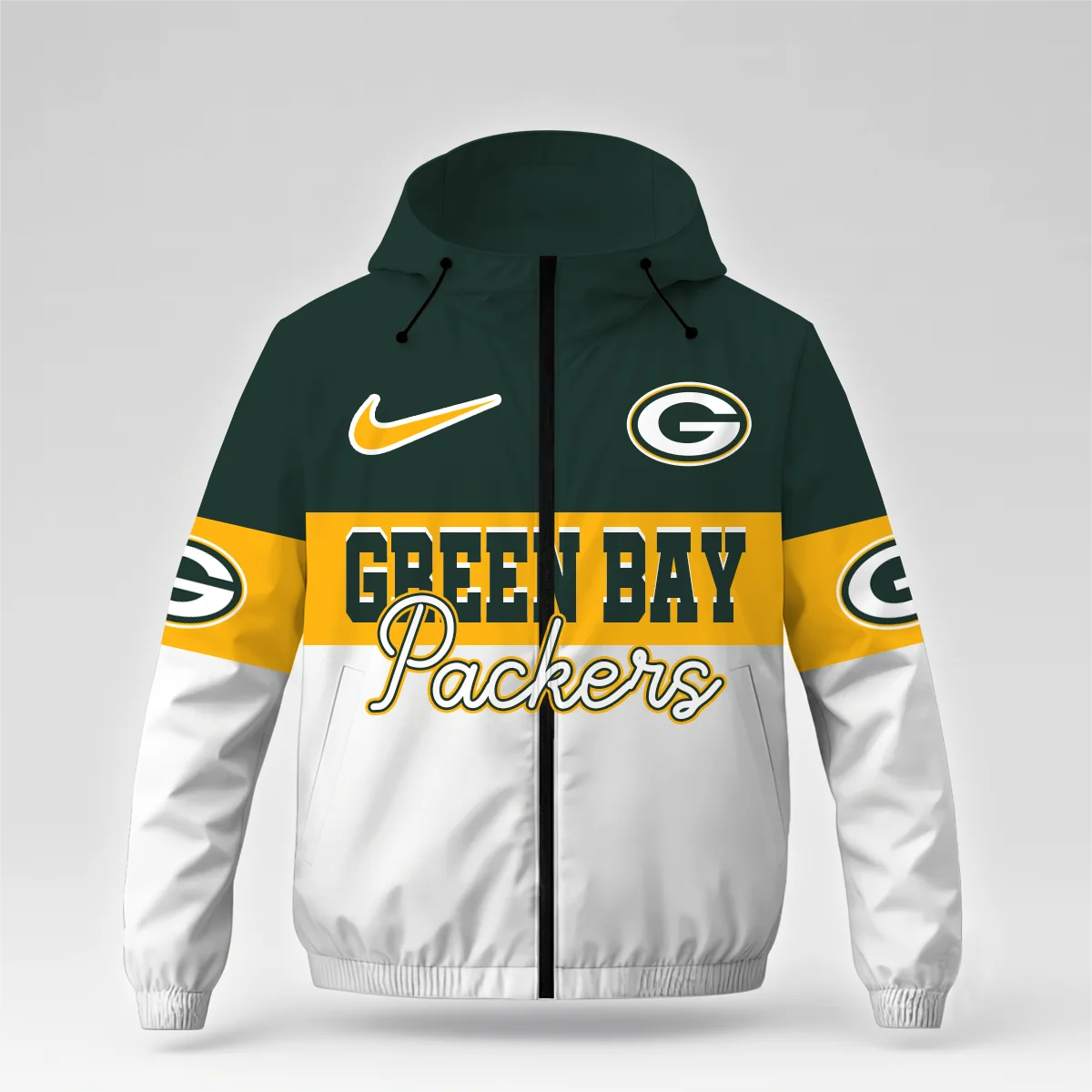 Limited Edition – Customized NFL Green Bay Packers Windbreaker Jacket - Image 3